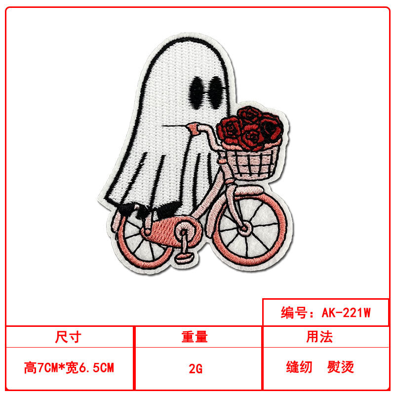 Wholesale Ghost Witch Embroidered Patch